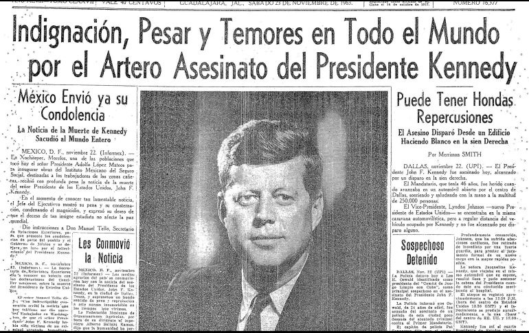En 1963 el presidente John Fitzerald Kennedy fue asesinado mientras circulaba en una limusina descapotable. EL INFORMADOR