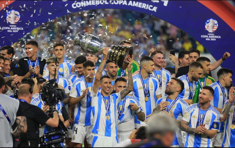 Ángel Di María soñó con el triunfo de la Copa América. EFE / C. Herrera