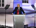 Donald Trump, hablando durante la Convención Nacional Republicana, en Milwaukee, Wisconsin, Estados Unidos. Xinhua/Li Rui