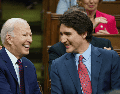 "Al presidente Biden y a la primera dama: gracias", dijo Justin Trudeau en redes sociales. X / @JustinTrudeau