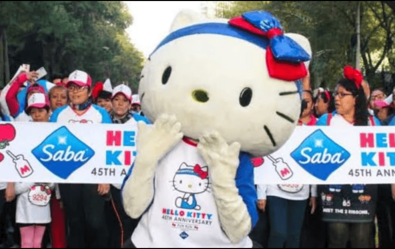 La Hello Kitty Fun Run 2024 se llevará a cabo el domingo 13 de octubre en la avenida Paseo de la Reforma en la CDMX. ESPECIAL