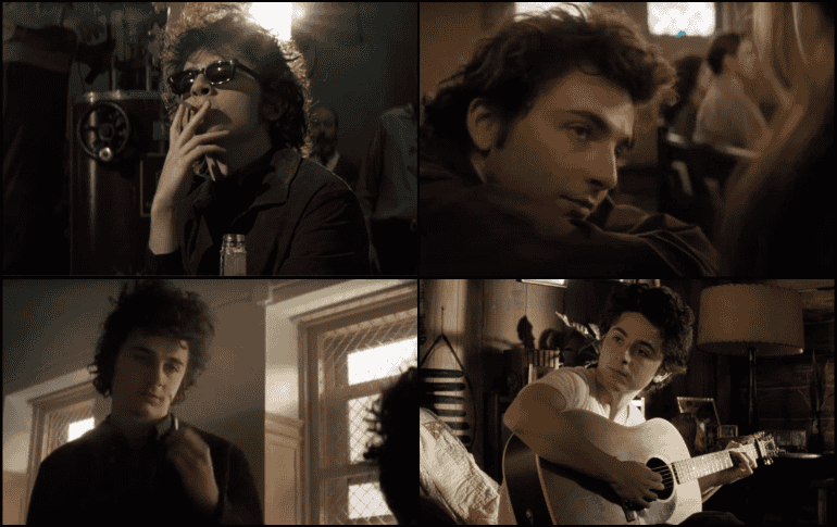 La biopic sobre Bob Dylan protagonizada por Timothée Chalamet se estrenará en diciembre de 2024. ESPECIAL/Foto de @startefacts_ en X