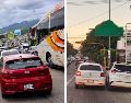Además de los ingresos y salidas de Puerto Vallarta, las obras en el centro del municipio también colapsan el tráfico vehicular. EL INFORMADOR / O. Álvarez