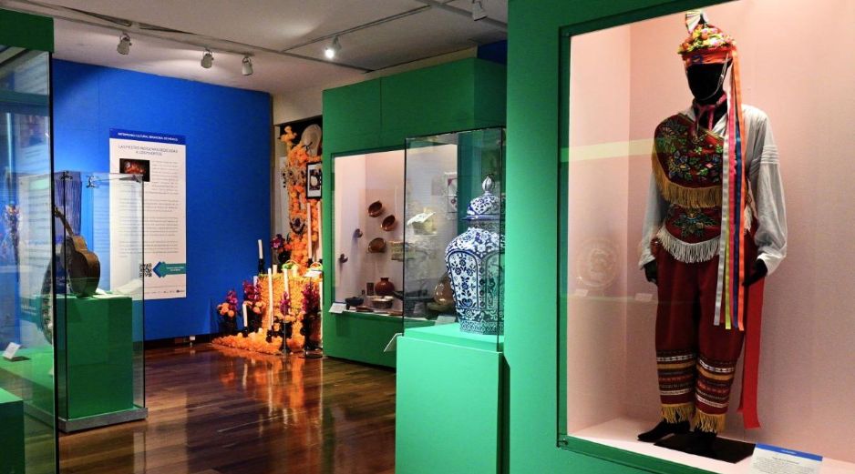 La exposición “Patrimonio Cultural Inmaterial de México” estará disponible en el Museo Nacional de las Culturas del Mundo en la Ciudad de México hasta el 29 de septiembre. ESPECIAL/Foto de @cultura_mx en X