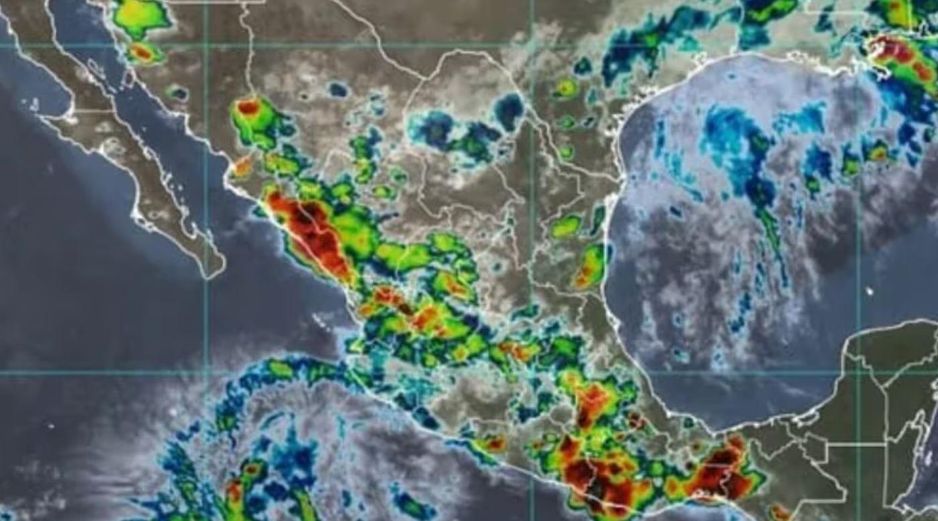 Las precipitaciones podrían incluir descargas eléctricas, ráfagas de viento intensas y granizo. ESPECIAL / CONAGUA