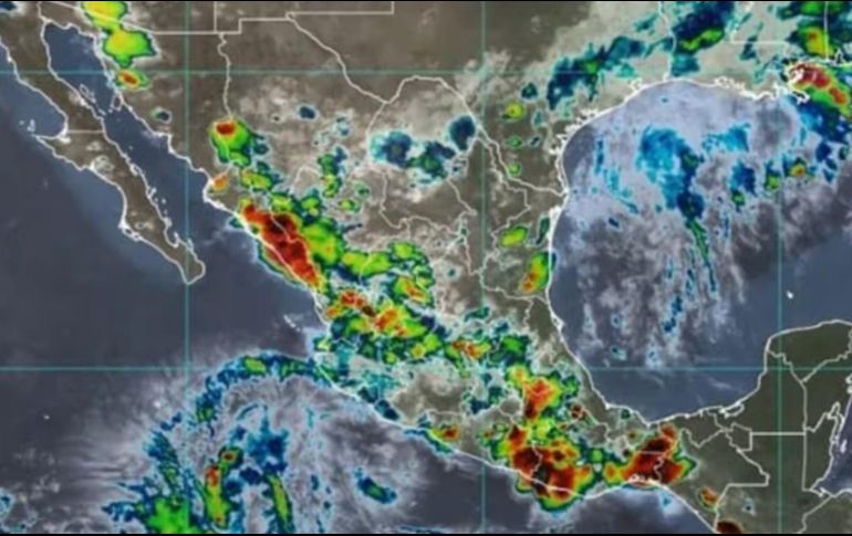Las precipitaciones podrían incluir descargas eléctricas, ráfagas de viento intensas y granizo. ESPECIAL / CONAGUA