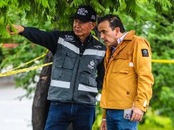 El Secretario de Obras Públicas de Jalisco informó cómo se recuperará la movilidad en López Mateos tras el socavón formado esta mañana. EL INFORMADOR / A. Navarro