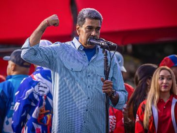 El Consejo Nacional Electoral de Venezuela anunció que el presidente Nicolás Maduro es el ganador de las elecciones del domingo. EFE/ M. Gutiérrez.