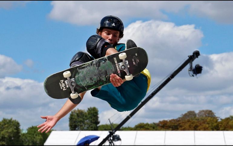 Palmer obtuvo una puntuación de 93.11 para conseguir su segunda medalla de oro en dos ediciones. EFE/M. Badra