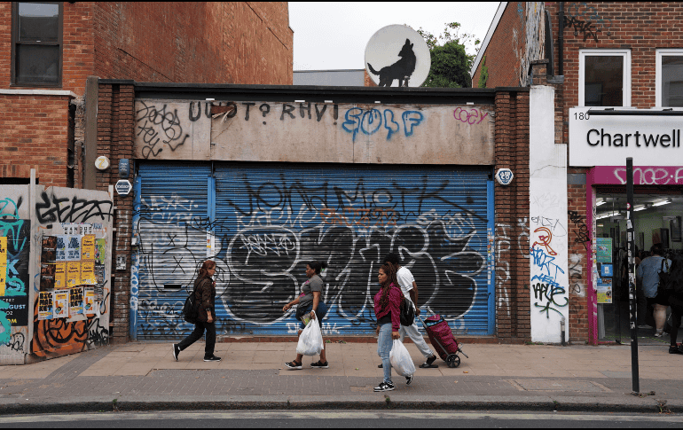 Estas son las últimas obras de Banksy. Jordan Pettitt / PA via AP