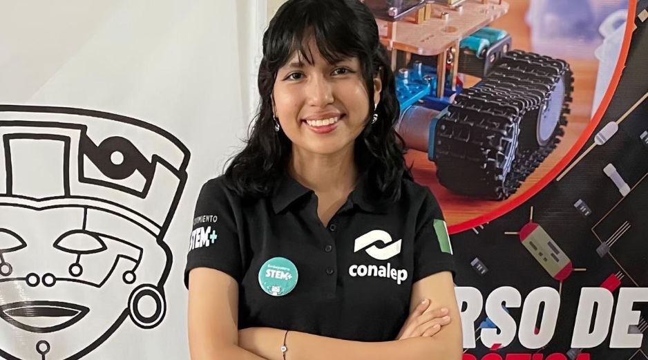 El gobierno de Veracruz le entregará a Ángela el Premio Estatal de la Juventud 2024 en la categoría Logro Académico. ESPECIAL/X/@SEP_mx.