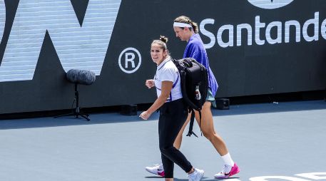 Aclamada por la afición tapatía al deporte blanco, Victoria Azarenka vive un difícil debut en el Guadalajara Open AKRON. EL INFORMADOR / A. Navarro
