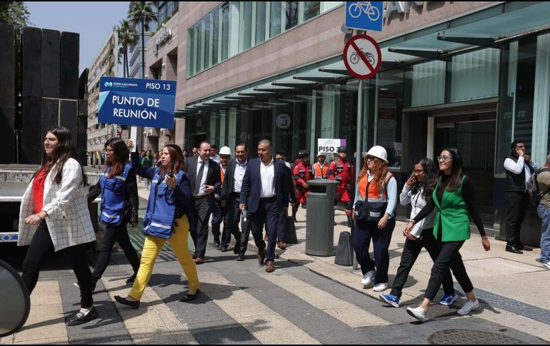 La hipótesis del simulacro fue un sismo de magnitud 7.5 con epicentro en Acapulco, Guerrero. SUN / F. ROJAS