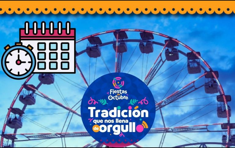 El festival favorito de todos los tapatíos se llevará a cabo del cuatro de octubre al cuatro de noviembre. ESPECIAL /FACEBOOK @Fiestas de Octubre