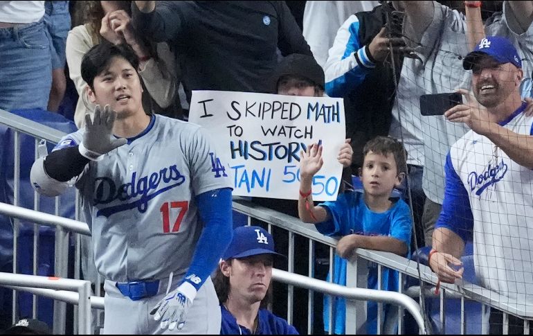 La primera camapaña de Ohtani con los Dodgers ha sido memorable, y anoche brindó quizá el mejor juego de su carrera. AP/W. Lee