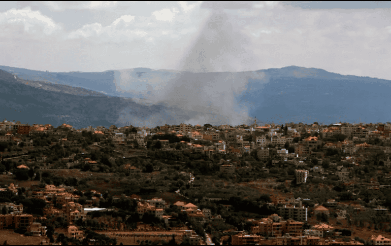 El bombardeo israelí fue contra el suburbio sur de Beirut. ESPECIAL / EFE