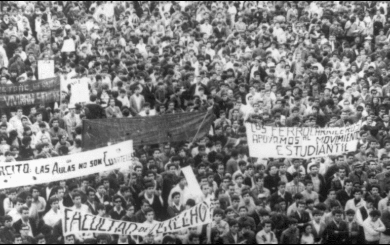 El movimiento estudiantil que había estado creciendo en el país fue reprimido el 02 de octubre de 1968 por el gobierno de Gustavo Díaz Ordaz. ARCHIVO GENERAL DE LA NACIÓN/ www.gob.mx/agn/