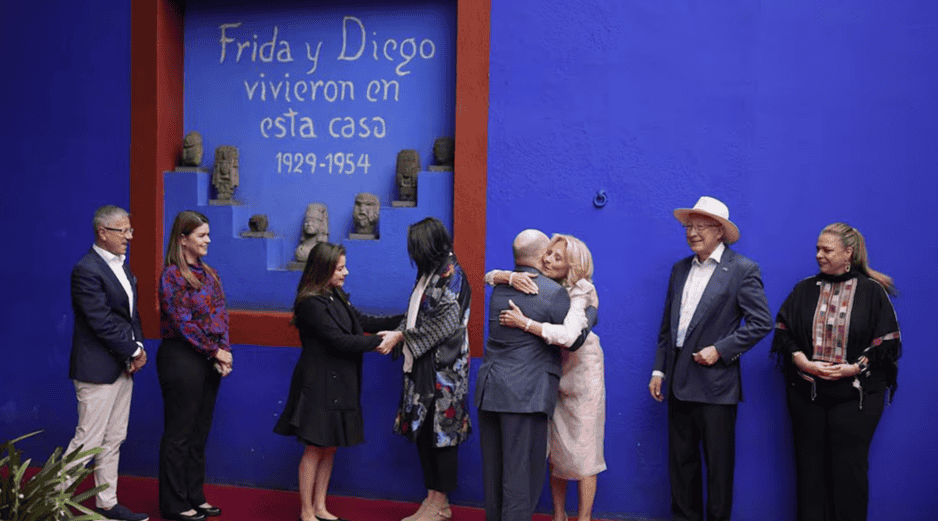 Se tiene contemplado que Jill Biden regrese a su país hoy por la tarde. AP / E. VERDUGO