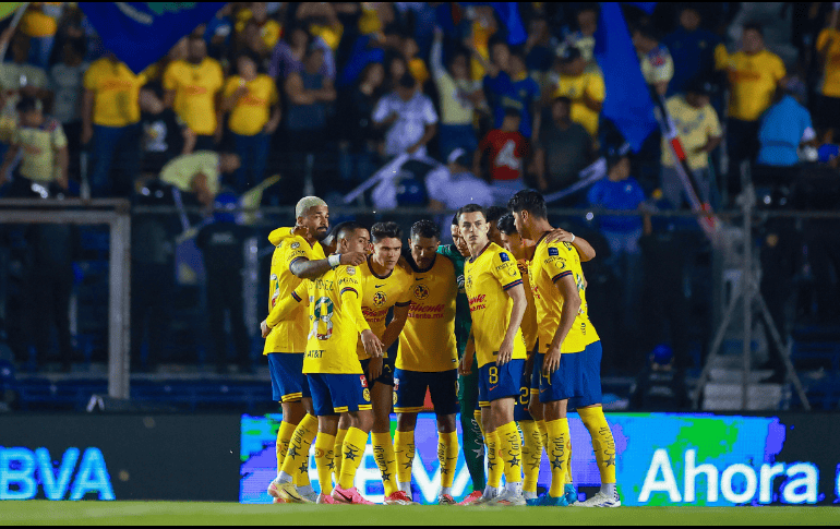 Jugadores del América durante el partido ante Chivas del torneo Apertura 2024 de la Liga BBVA MX. IMAGO7