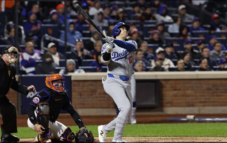 Shohei Ohtani conectó un cuadrangular de tres carreras. EFE/C. Gunther