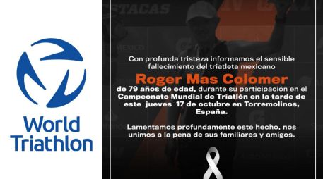 Durante la entrega de medallas, se llevó a cabo un minuto de silencio en homenaje a los fallecidos. X/World Triathlon