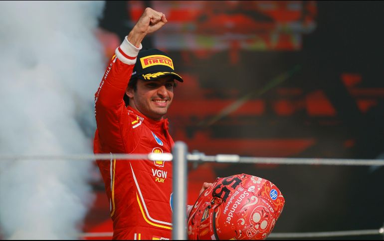 Carlos Sainz consiguió en el Gran Premio de México el cuarto triunfo de su carrera en la Fórmula 1. IMAGO7.