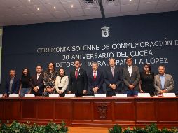 En el auditorio “Lic. Raúl Padilla López” se llevó a cabo la ceremonia solemne de conmemoración del 30 Aniversario del CUCEA. EL INFORMADOR/H.FIGUEROA