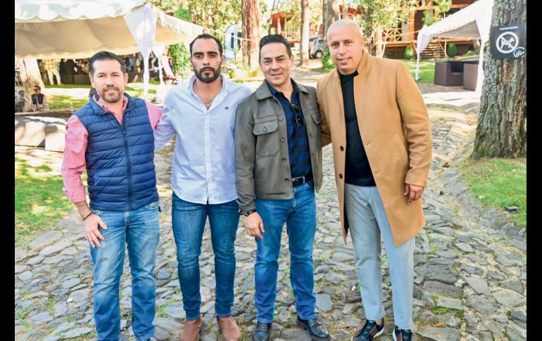 Luis Valenzuela, Josué Ortega, Rigoberto Lepe y Adolfo Bautista. GENTE BIEN JALISCO / Cortesía