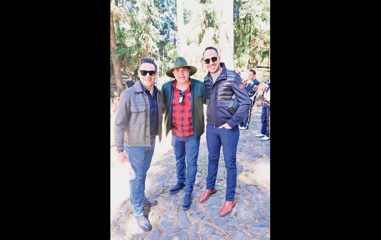 Rigoberto Lepe, Ismael Becerra y Adrián Macía. GENTE BIEN JALISCO/ Cortesía