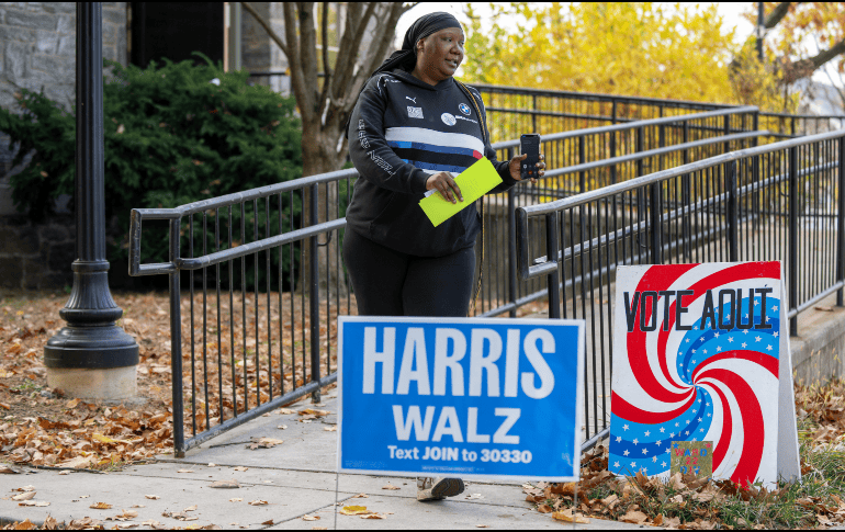 Los 19 votos electorales que aporta Pensilvania son la joya de la corona de las elecciones de este martes. EFE/ D. Muse