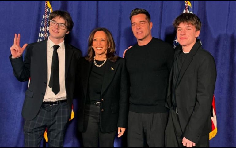 Pese a haber perdido las elecciones, Kamala Harris contaba con el apoyo de grandes personalidades del entretenimiento como Ricky Martin, Cedric the Entertainer, Katy Perry, Andra Day, entre otros. Instagram/Ricky Martin