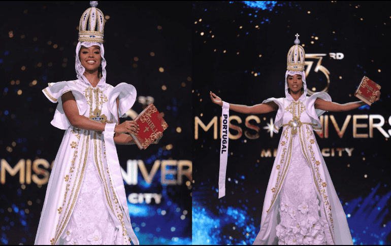 Andreia Correia es la primera mujer de raza negra que representa a Portugal, pero este hito fue opacado por las numerosas críticas que ha recibido por haber vestido un traje  de la Virgen de Fátima. INSTAGRAM/ Andrea Correia/ ESPECIAL