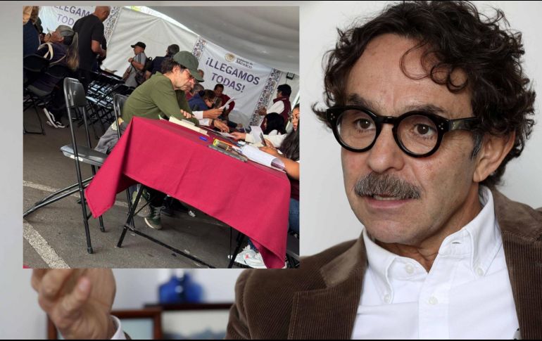 Gabriel Quadri fue captado inscribiéndose para recibir la Pensión del Bienestar. SUN/ ARCHIVO