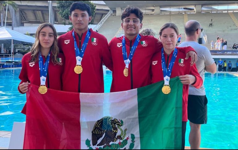 En el evento celebrado en Brasil, compitieron más de 200 atletas de entre 14 y 18 años de más de 40 países, y México destacó. ESPECIAL / Comité Olímpico Mexicano