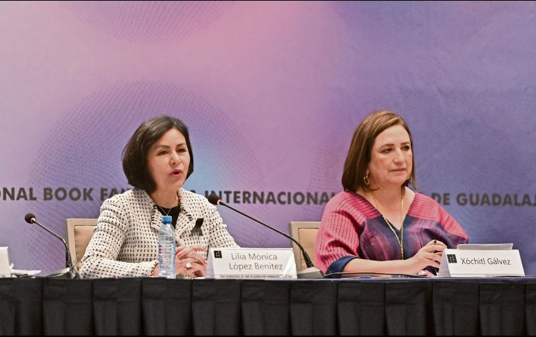 Lilia Mónica López, jurista y académica, y Xóchitl Gálvez, ex candidata a la Presidencia de México. CORTESÍA