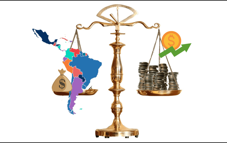 En los últimos años han habido bajas y altas en la economía de Latinoamérica, lo ha dado entrada a planes para equilibrarla. ESPECIAL/Vecteezy