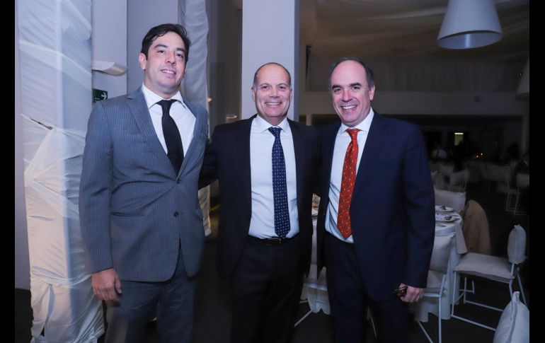 Alejandro Pelayo, Erick Marroquín y Eugenio Pelayo. GENTE BIEN JALISCO / C. Jimeno