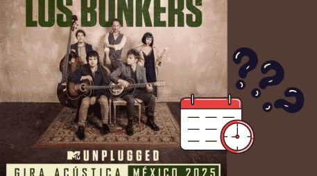 La Gira Acústica tendrá más de 50 conciertos en Chile, y ahora también han agregado varias ciudades de México.ESPECIAL/X:@Los_Bunkers Y Canva