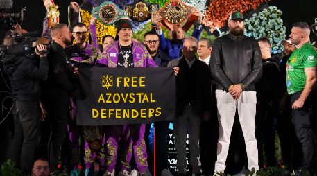 Tanto Usyk como Fury llegan a la pelea con el peso más alto de sus carreras. AP/F. Augstein