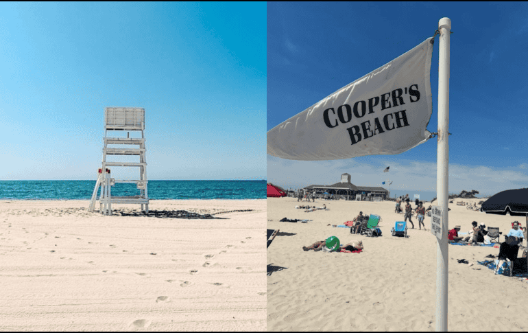 El Dr. Stephen Leatherman colocó a Coopers Beach como la mejor playa de Nueva York en 2024 y ya es comparada con Cancún. INSTAGRAM/ coopersbeach