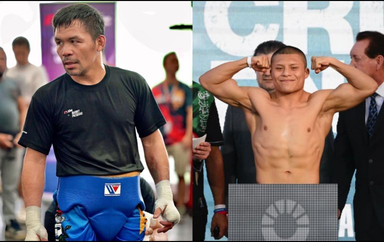 Pacquiao no dudó en dedicarle unos minutos a Cruz, mostrando su apoyo. Instagram/ @mannypacquiao, @isaacpitbullcruz.