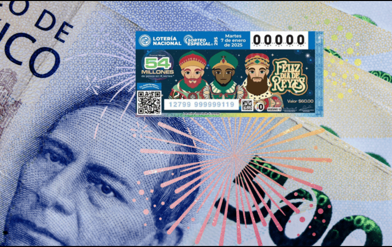 Este sorteo está dedicado al Día de Reyes Magos. Canva / Lotería Nacional Mexicana
