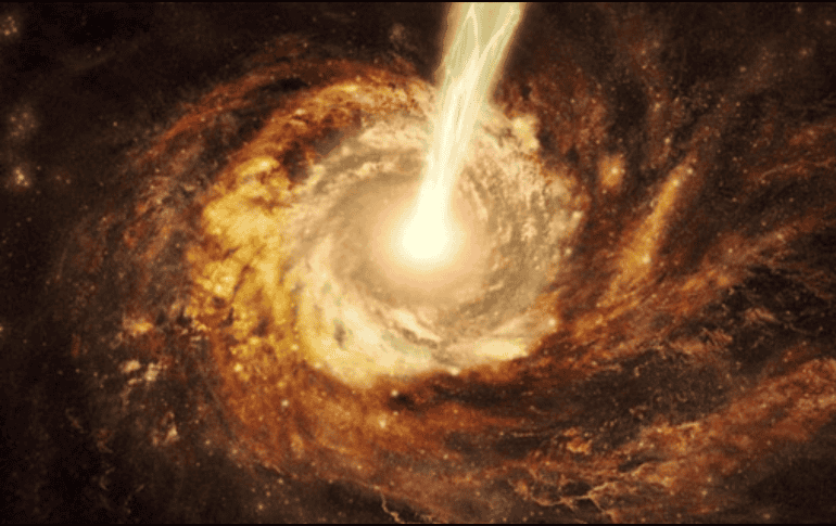 Este blázar se encuentra alineado hacia la Tierra. Flickr