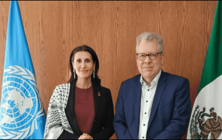 La embajadora de Palestina en México, Nadya Rasheed, festejó que tras 15 meses 