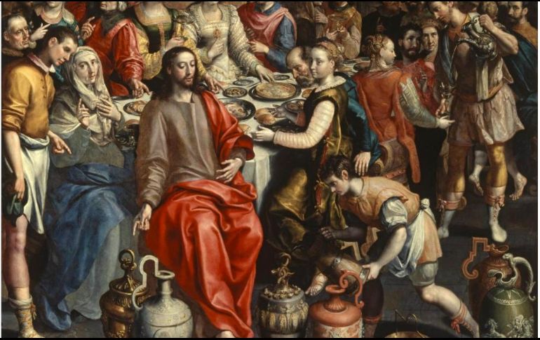 «Esto que hizo Jesús en Caná de Galilea fue el primero de sus signos. Así manifestó su gloria y sus discípulos creyeron en él». WIKIPEDIA/«Las bodas de Caná», de Marten de Vos.