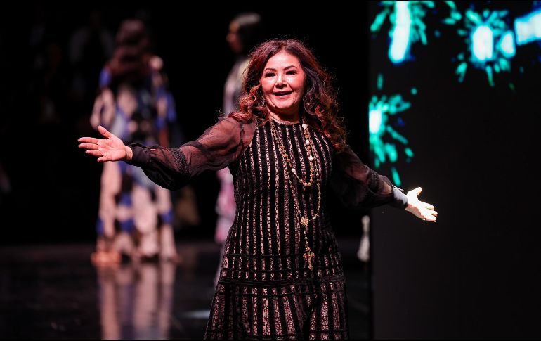 Mora Ruiz presentó su colección “Añoranzas” en la inauguración de Intermoda. EL INFORMADOR / H. Figueroa 