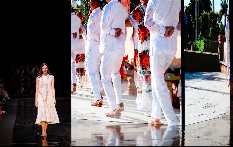 Mora Ruiz presentó su colección “Añoranzas” en la inauguración de Intermoda. EL INFORMADOR / H. Figueroa 