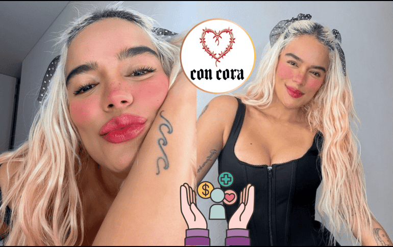 Karol G da el anuncio de su primera gala benéfica en su fundación, Con Cora. ESPECIAL/IG/@karolg