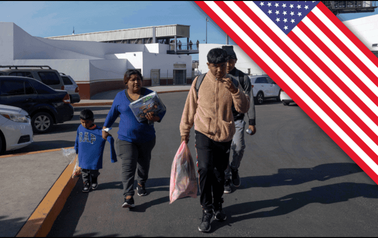 Familias son deportadas y llegan a Tijuana, Baja California, por las medidas impuestas del presidente Trump. SUN / A. Melo