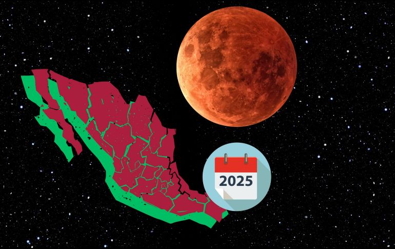 Observar un eclipse lunar no implica riesgos para la vista, por lo que no es necesario utilizar equipo de protección especial. ESPECIAL / CANVA